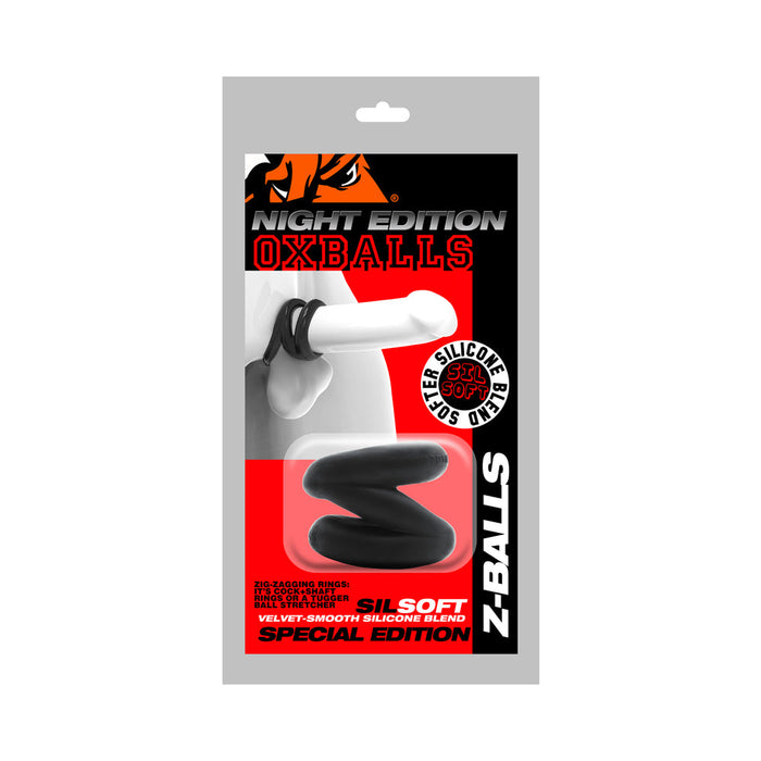 Oxballs Z-Balls Zig-Zag Cockring / Ballstretcher Special Edition Night