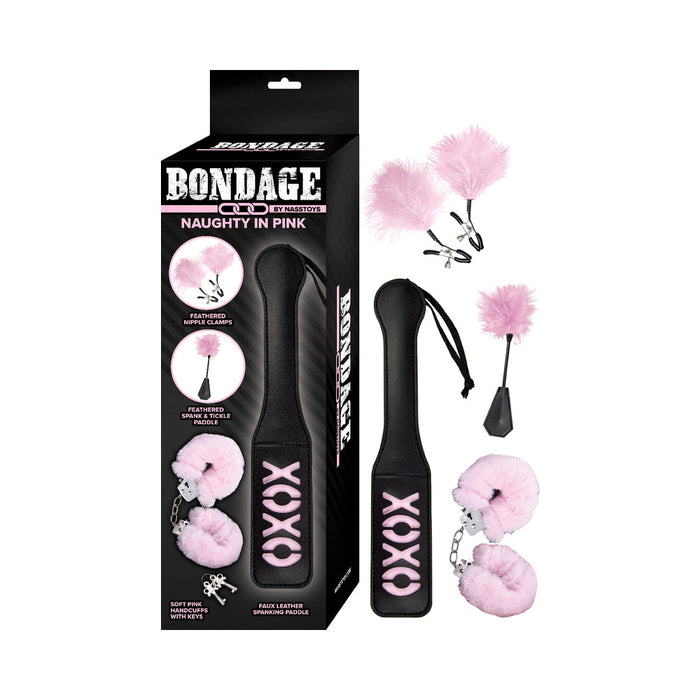 Bondage By Nasstoys Naughty In Pink Black/Pink