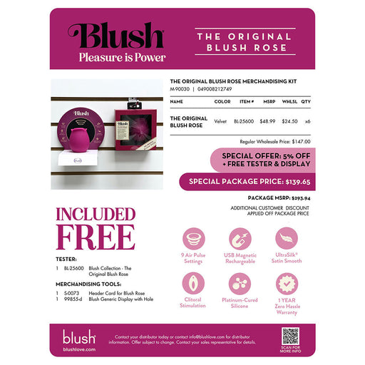 Blush Collection The Original Blush Rose Merchandising Kit