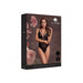Le Desir Wireless Lace Bodysuit with Adjustable Sliders Black O/S