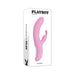 Playboy Rub Me Right Rechargeable Thrusting Dual Stimulator Silicone Pink Petal
