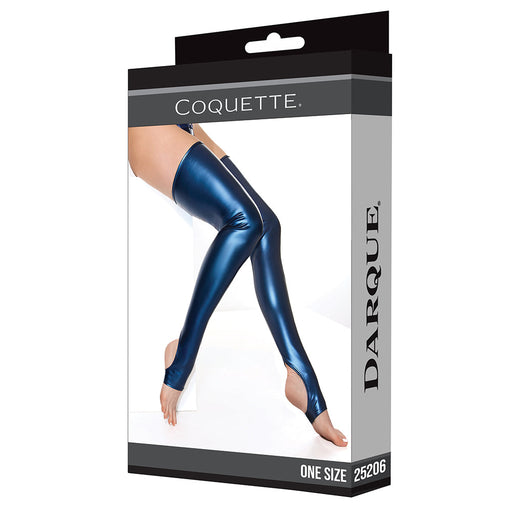 Coquette Darque Stockings Blue O/S