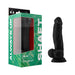 Shaft Model N 8.5 in. Liquid Silicone Dong with Balls Black