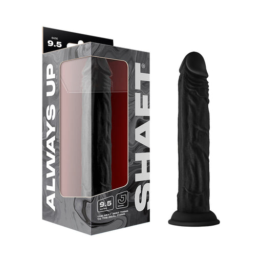 Shaft Model J 9.5 in. Liquid Silicone Dong Black