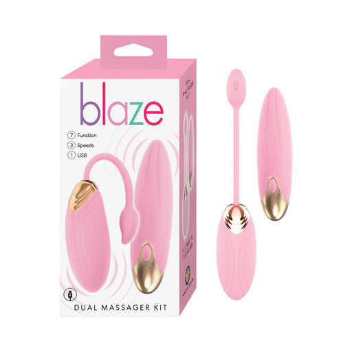 Blaze Dual Massager Kit Pink