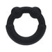 LEVELZ Metal & Silicone Cock Ring Black