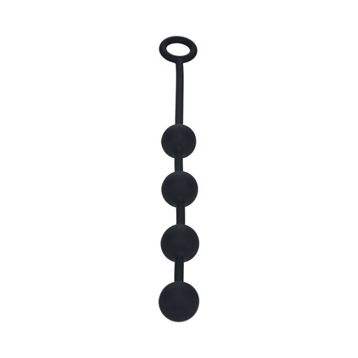 LEVELZ Round Silicone Anal Balls Medium 30mm Black
