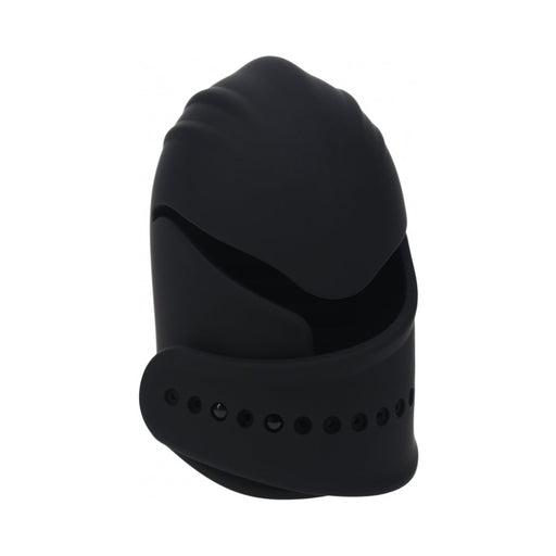 LEVELZ Adjustable Vibrating Silicone Penis Head Stimulator Black