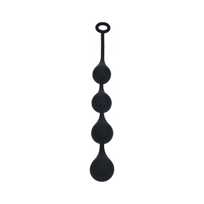 LEVELZ Waterdrop Silicone Anal Balls XLarge 50mm Black