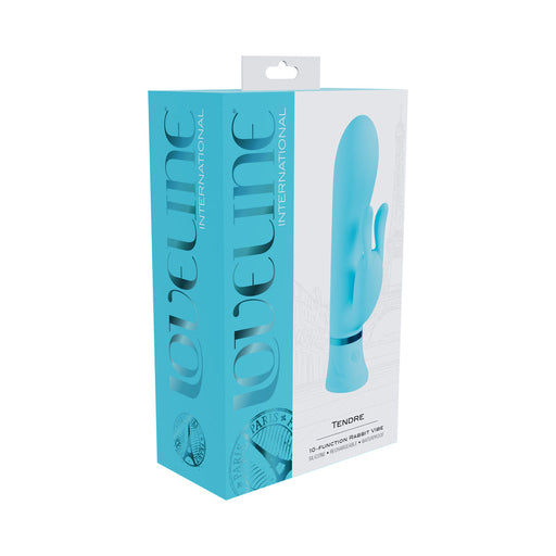 Loveline Tendre Rechargeable Silicone Rabbit Vibrator Blue