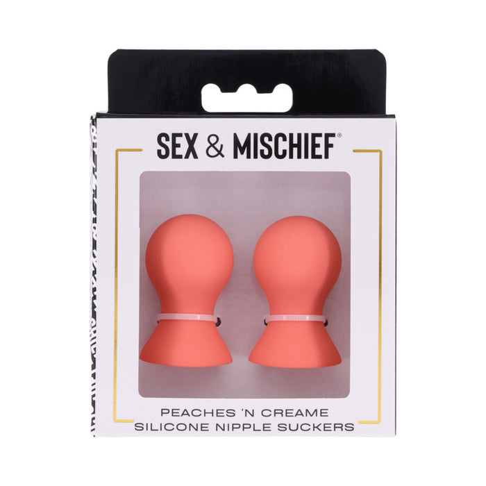 Sportsheets Sex & Mischief Peaches ''n CreaMe Silicone Nipple Suckers