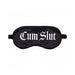 Ouch! Cum Slut Printed Mask Satin Black