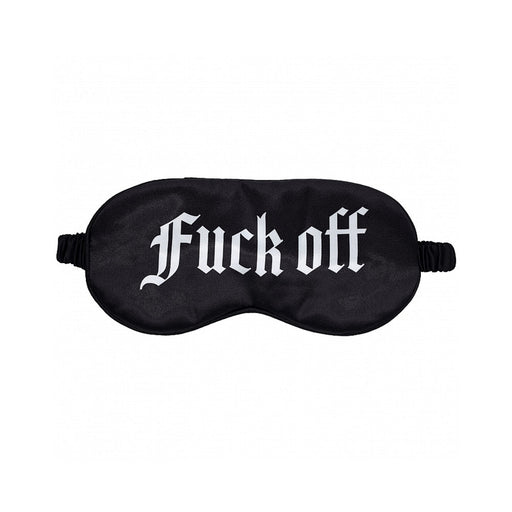 Ouch! Fuck Off Printed Mask Satin Black