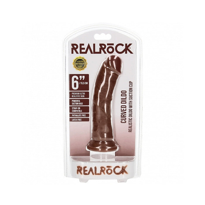 RealRock 7 in. Cock Curved Brown