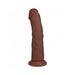 RealRock 6 in. Vibrating Cock Curved Brown