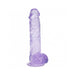 RealRock Realistic 5 in. Dildo with Balls Purple
