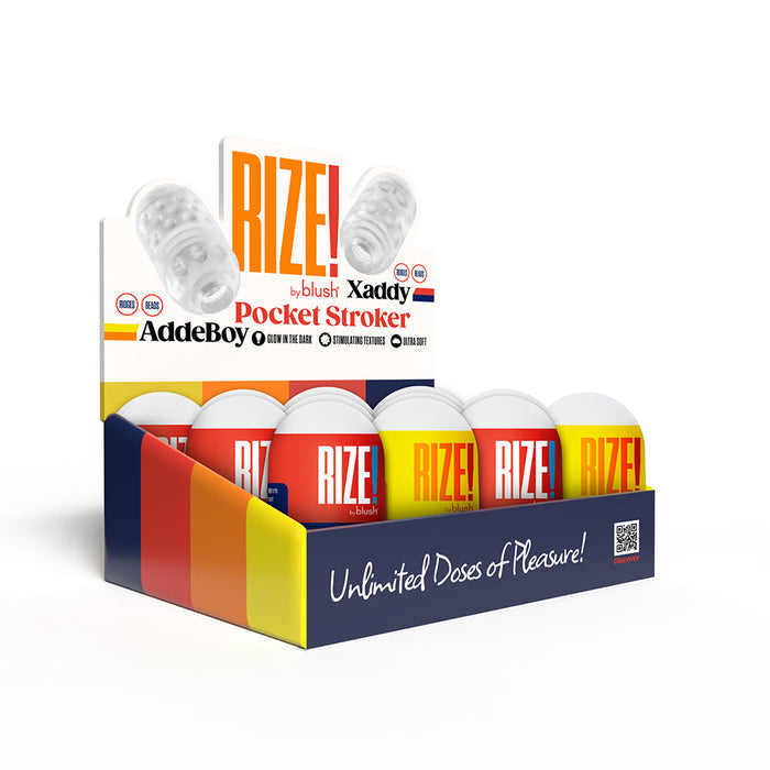 Rize The Pill Mini Stroker 12 Pack Display