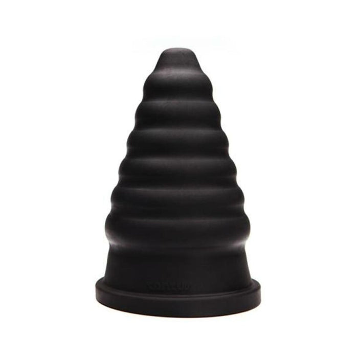 Tantus Cone Ripple - Black | cutebutkinky.com