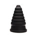Tantus Cone Ripple - Black | cutebutkinky.com