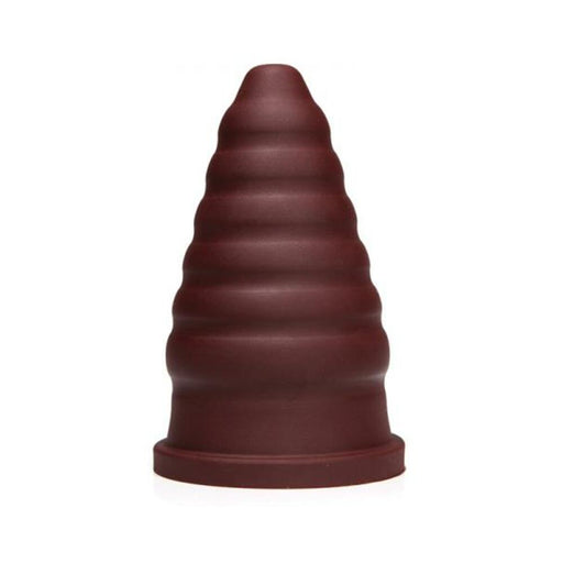 Tantus Cone Ripple Firm - Oxblood | cutebutkinky.com