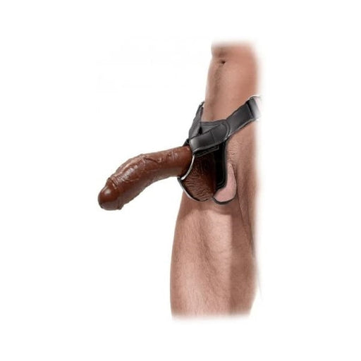 Fetish Fantasy Extreme Extreme Hollow Strap-On Brown | cutebutkinky.com