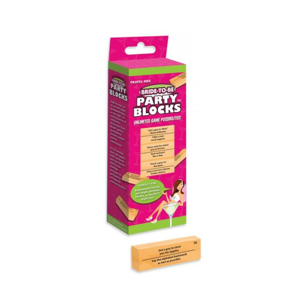 Bride To Be Party Blocks Game Travel Size | cutebutkinky.com