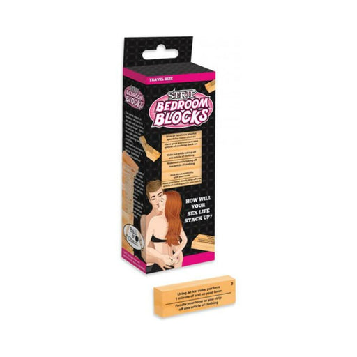 Strip Bedroom Blocks Game Travel Size | cutebutkinky.com