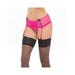 Dream Of Me Crotchless Garter Thong Pink S/m | cutebutkinky.com