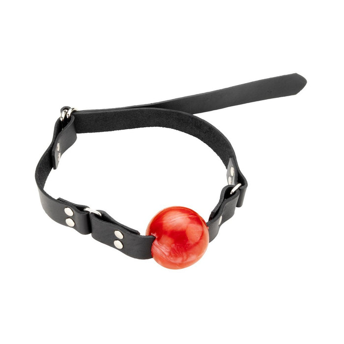 Firm 1.75 Inch Red Rubber Ball Gag | cutebutkinky.com
