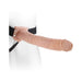 Fetish Fantasy 10 inches Hollow Strap On Beige | cutebutkinky.com