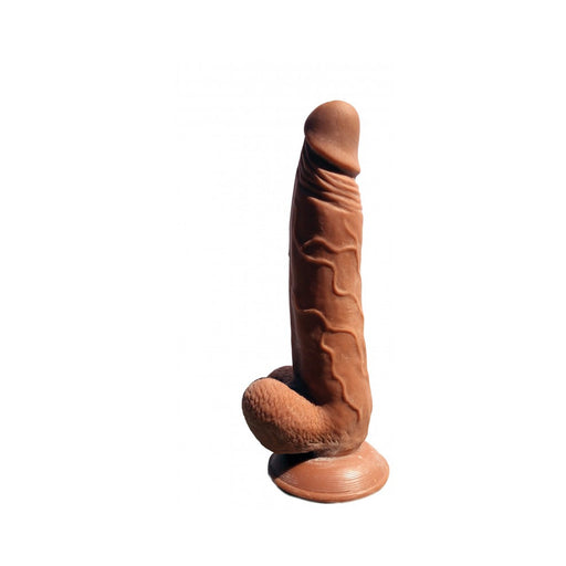 Latin Lover Guapo 9 Inches Dildo - Brown | cutebutkinky.com