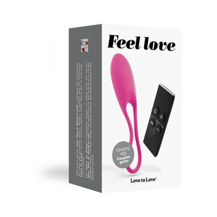Love To Love Feel Love Vibrating Egg Pink | cutebutkinky.com
