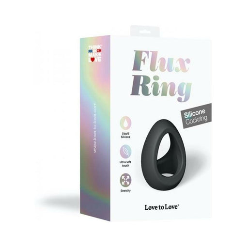 Love To Love Cockring Flux Ring Noir | cutebutkinky.com