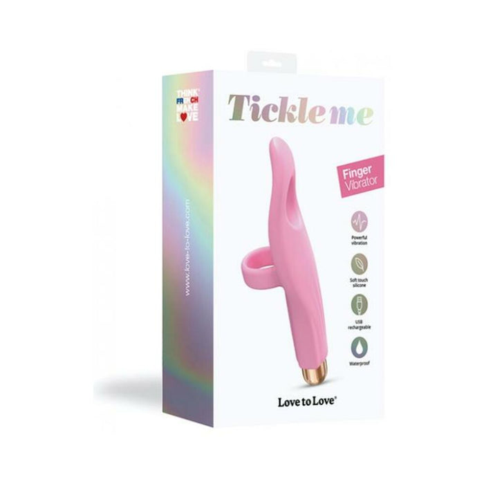 Love To Love Tickle Me Finger Vibrator Rose | cutebutkinky.com