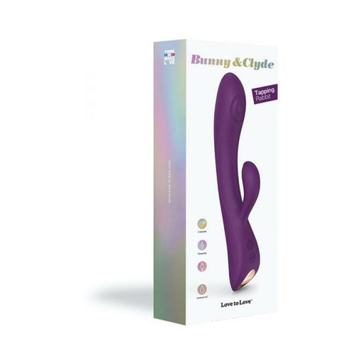 Bunny & Clyde Dual Stimulator Purple Rain | cutebutkinky.com