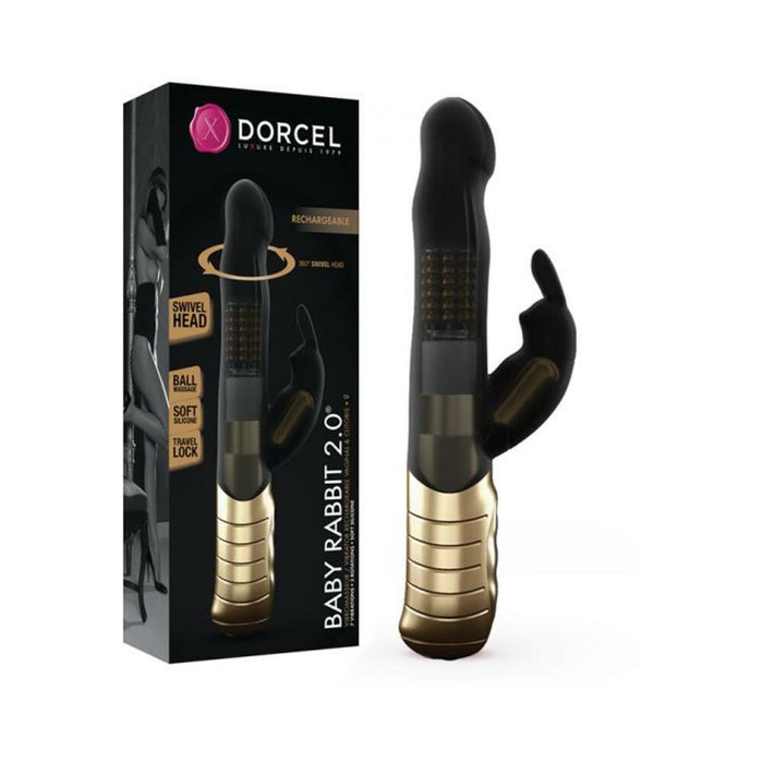 Dorcel Baby Rabbit Black & Gold | cutebutkinky.com