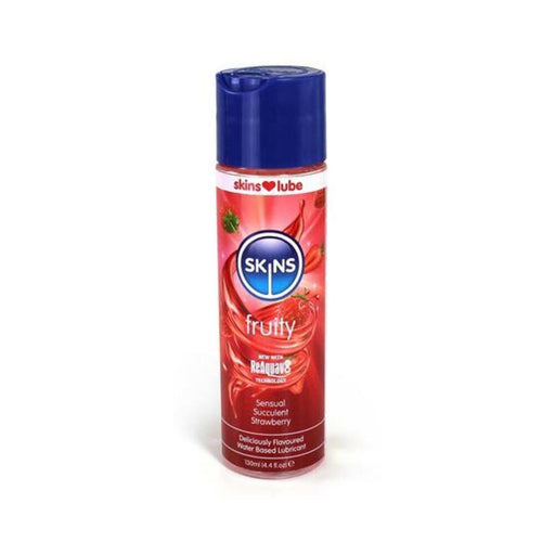 Skins Strawberry Water-based Lubricant 4 Oz. | cutebutkinky.com