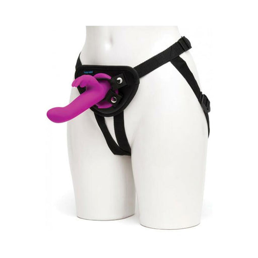 Happy Rabbit Vibrating Strap On Harness Set Purple | cutebutkinky.com