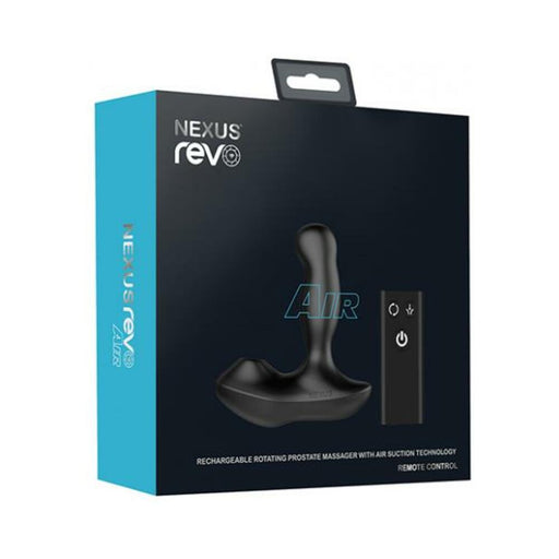 Nexus Revo Air Rotating Prostate Massager With Suction Black | cutebutkinky.com