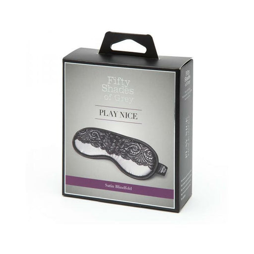 Fifty Shades Of Grey Play Nice Satin & Lace Blindfold | cutebutkinky.com
