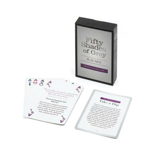 Fifty Shades Of Grey Play Nice Talk Dirty Card Game | cutebutkinky.com
