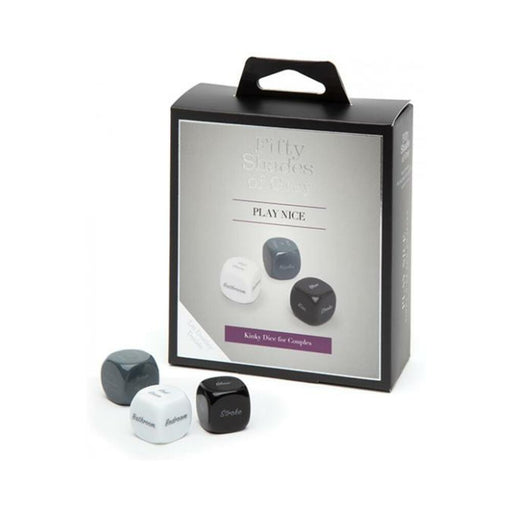 Fifty Shades Of Grey Play Nice Kinky Dice | cutebutkinky.com