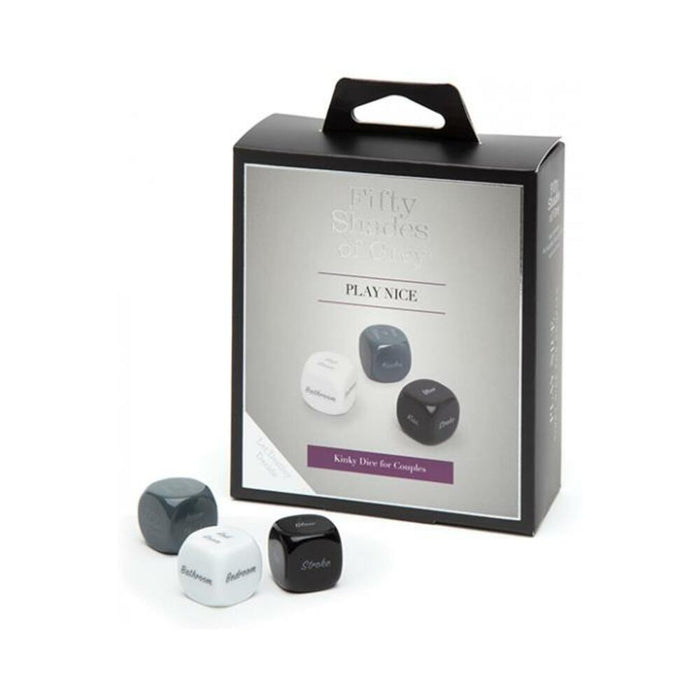 Fifty Shades Of Grey Play Nice Kinky Dice | cutebutkinky.com