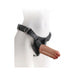 King Cock Strap On Harness with 7 inches Two Cocks One Hole Tan | cutebutkinky.com