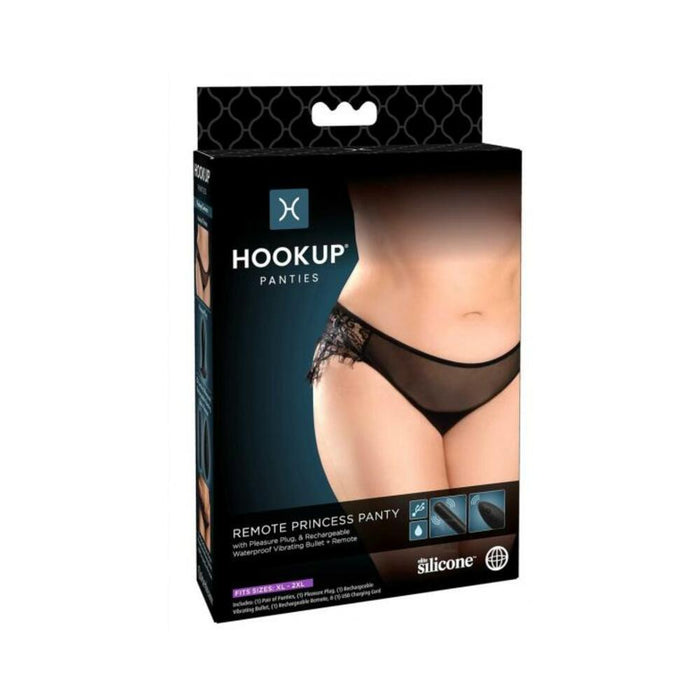 Hookup Remote Princess Panty Black Fits Size Xl-xxl | cutebutkinky.com