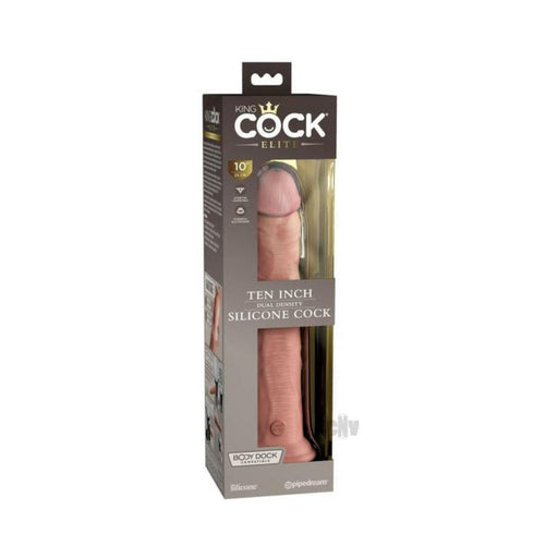 King Cock Elite Silicone Dual-density Cock 10 In. Light | cutebutkinky.com