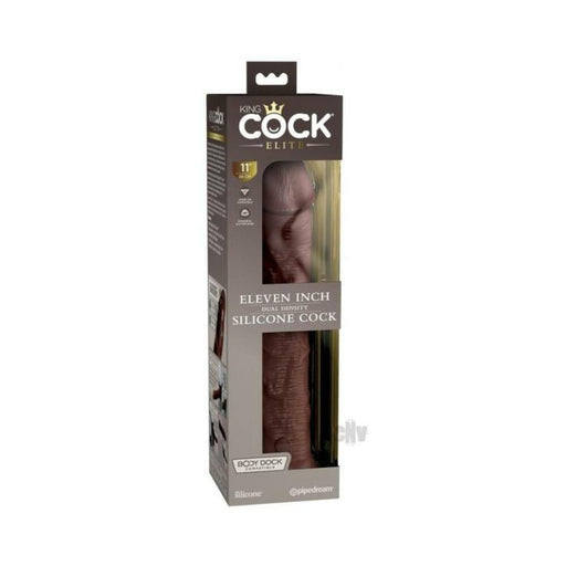 King Cock Elite Silicone Dual-density Cock 11 In. Brown | cutebutkinky.com