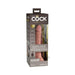 King Cock Elite Vibrating Silicone Dual-density Cock With Remote 7 In. Light | cutebutkinky.com