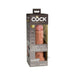 King Cock Elite Vibrating Silicone Dual-density Cock 8 In. Tan | cutebutkinky.com