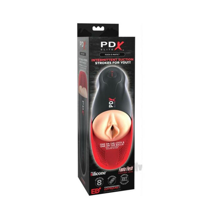 Pdx Elite Fuck-o-matic Stroker - Light/red/black | cutebutkinky.com